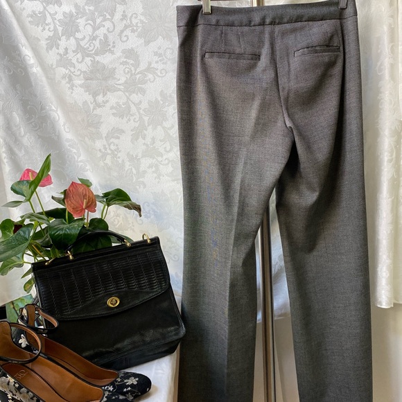 Black/cream tweed slacks White House Black Market Legacy fit size 6 perfect cons - Picture 2 of 7